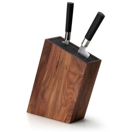 Continenta C4250 - Stalak za noževe sa fleksibilnim umetkom 19x28,5 cm, orah
