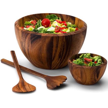 Continenta C4841 - Set za posluživanje salate, 36 cm, od akacije