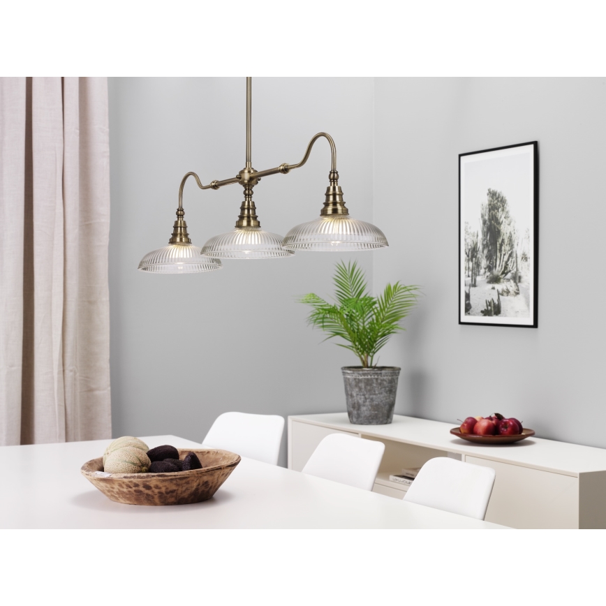 Cottex - Luster na šipci SNOOKER 3xE27/60W/230V