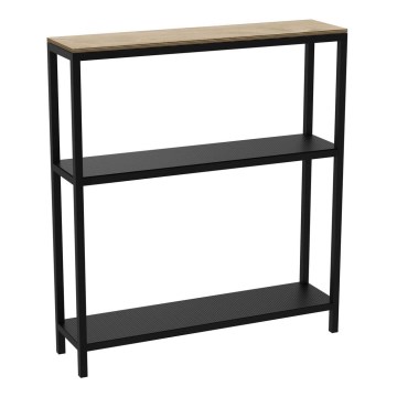 Crna polica za kupatilo 67x60 cm