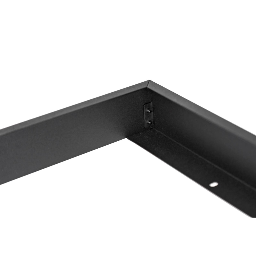 Crni metalni okvir za ugradnju LED panela 600x600 mm