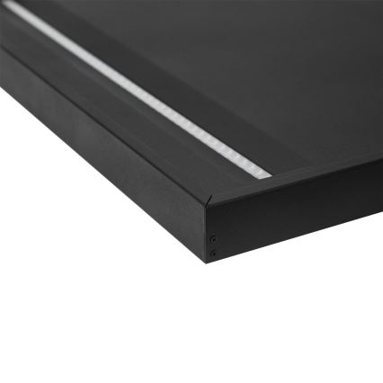 Crni metalni okvir za ugradnju LED panela 600x600 mm
