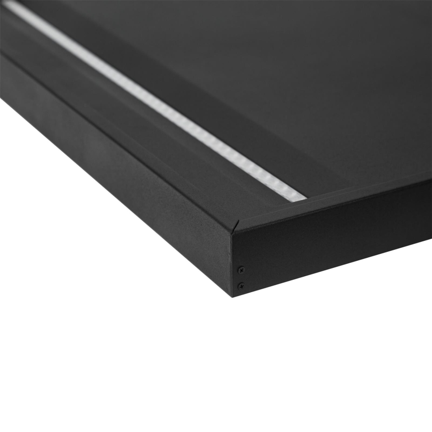 Crni metalni okvir za ugradnju LED panela 600x600 mm