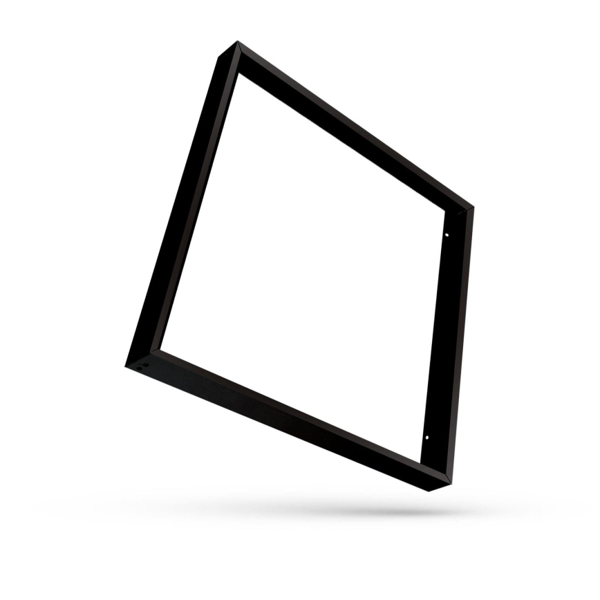 Crni metalni okvir za ugradnju LED panela 600x600 mm