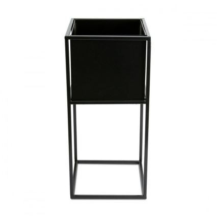 Crni stalak za cveće 50x24 cm