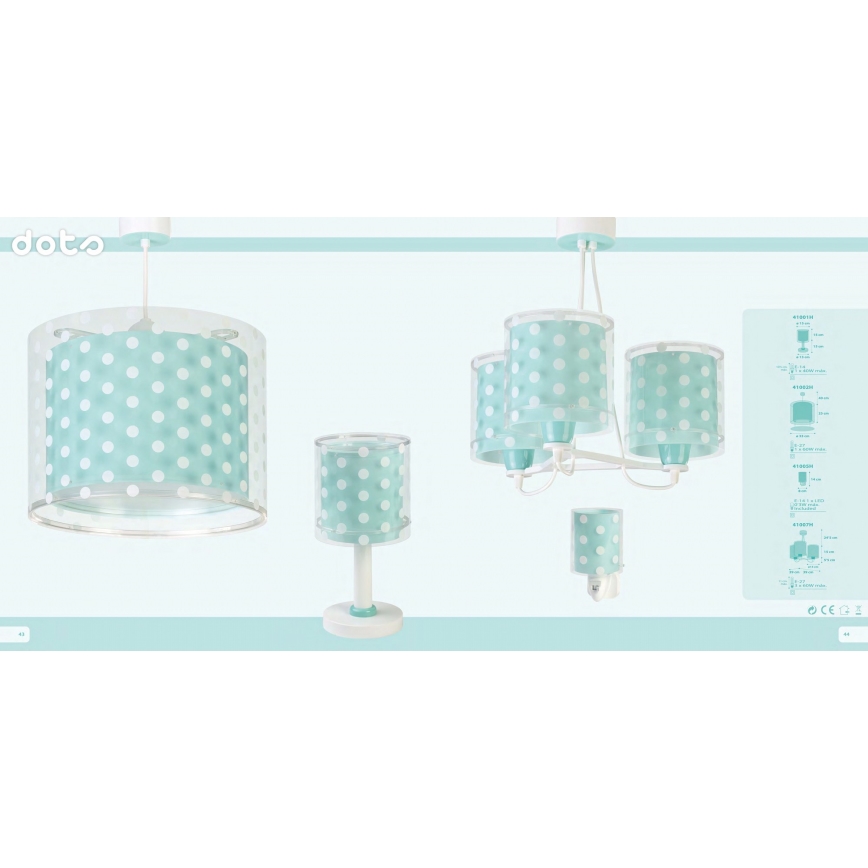 Dalber 41002H - Dečiji luster DOTS 1xE27/60W/230V