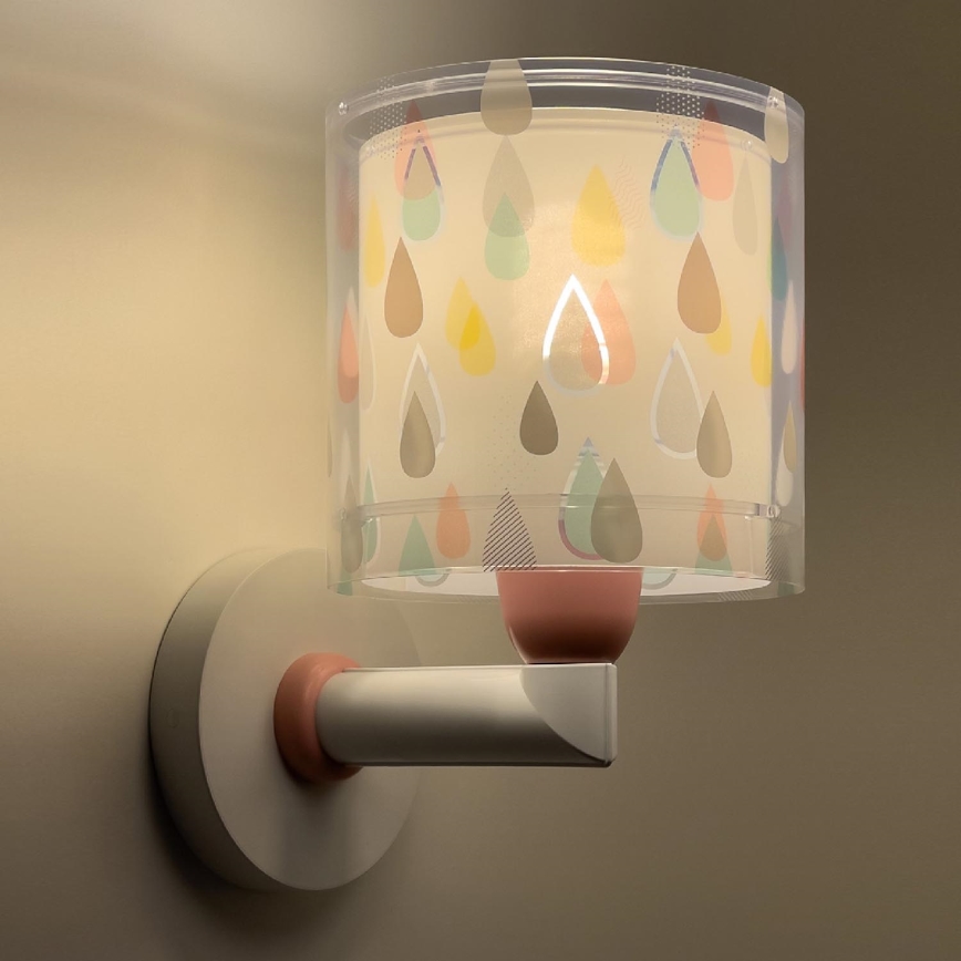 Dalber 41439 - Dečije zidno svetlo COLOR RAIN 1xE27/60W/230V