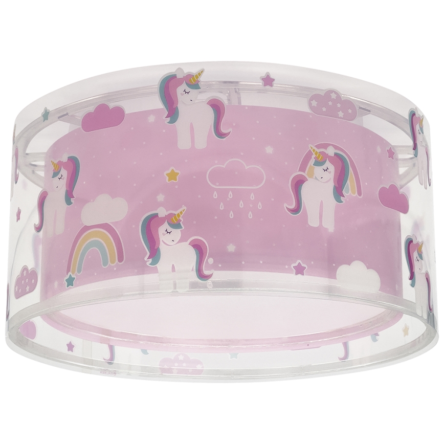 Dalber 41596 - Dečija plafonjera UNICORNS 2xE27/60W/230V