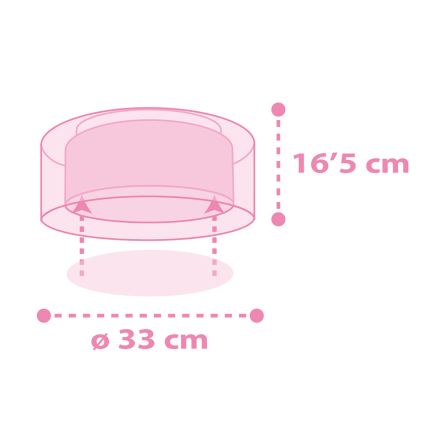 Dalber 41596 - Dečija plafonjera UNICORNS 2xE27/60W/230V
