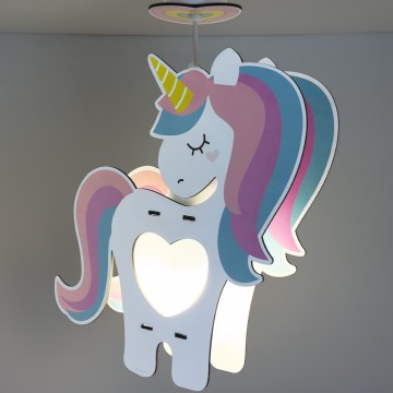 Dalber 41597 - Dečiji luster UNICORN 1xE27/15W/230V