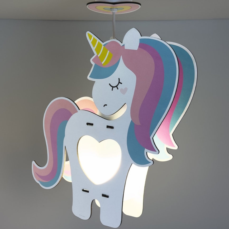 Dalber 41597 - Dečiji luster UNICORN 1xE27/15W/230V