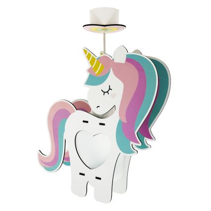 Dalber 41597 - Dečiji luster UNICORN 1xE27/15W/230V