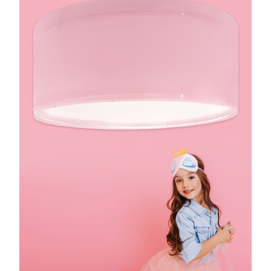 Dalber 42006S - Dečija plafonjera COLOR LIGHT 2xE27/15W/230V roze