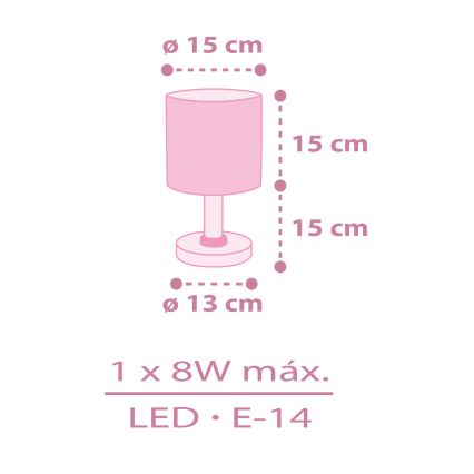 Dalber 42491 - Dečija noćna lampa FAIRY DREAMS 1xE14/8W/230V