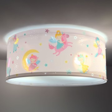 Dalber 42496 - Dečija plafonjera FAIRY DREAMS 2xE27/15W/230V