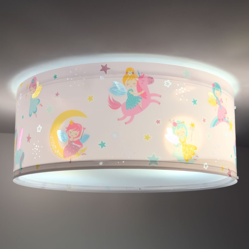 Dalber 42496 - Dečija plafonjera FAIRY DREAMS 2xE27/15W/230V