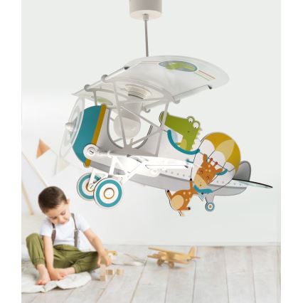 Dalber 54542 - Dečiji luster LITTLE CROCODILE 1xE27/15W/230V