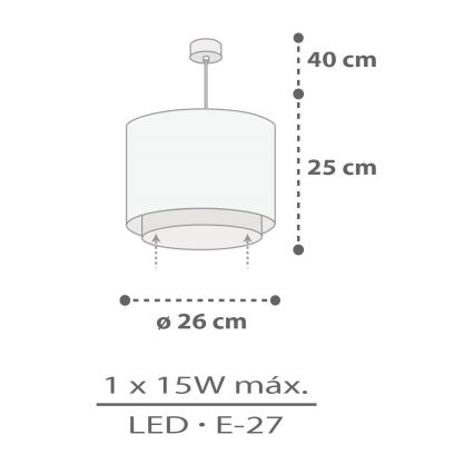 Dalber 60622 - Dečiji luster RHICO AND CROCO 1xE27/15W/230V