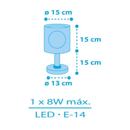 Dalber 60651 - Dečja lampica OSTROVO PIRATA 1xE14/8W/230V