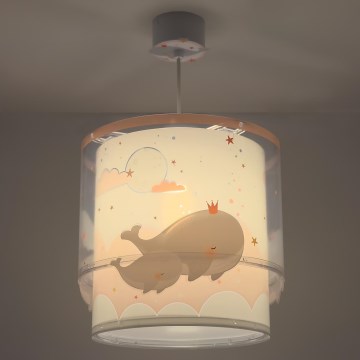 Dalber 61172S - Dečiji luster WHALE DREAMS 1xE27/15W/230V roze