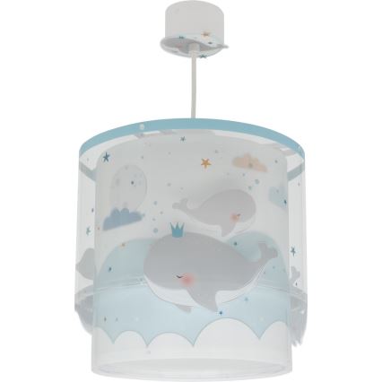 Dalber 61172T - Dečiji luster WHALE DREAMS 1xE27/15W/230V plava