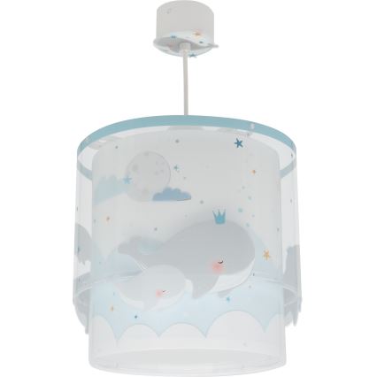 Dalber 61172T - Dečiji luster WHALE DREAMS 1xE27/15W/230V plava