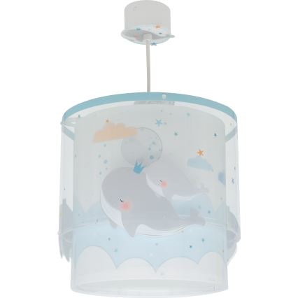 Dalber 61172T - Dečiji luster WHALE DREAMS 1xE27/15W/230V plava