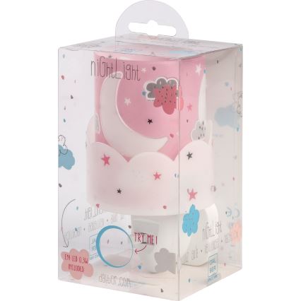 Dalber 61235S - LED lampica za utičnicu MOON 1xE14/0,5W/230V