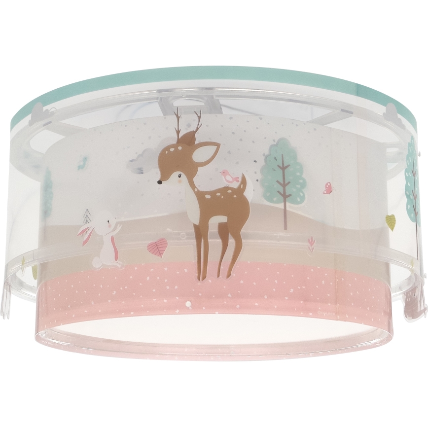 Dalber 61276 - Dečija plafonjera LOVING DEER 2xE27/15W/230V