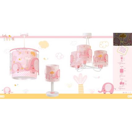Dalber 61331S - Dečja lampica LITTLE ELEPHANT 1xE14/40W/230V