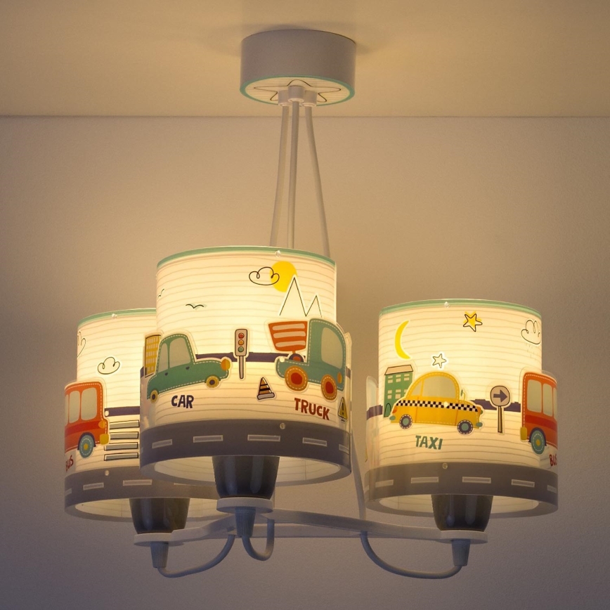 Dalber 61687 - Dečiji luster BABY TRAVEL 3xE27/60W/230V