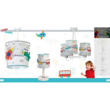 Dalber 61687 - Dečiji luster BABY TRAVEL 3xE27/60W/230V