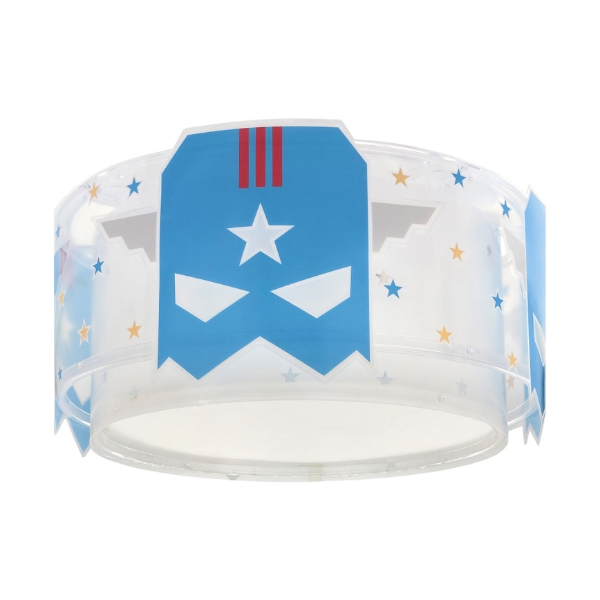 Dalber 61816 - Dečije plafonsko svetlo BLUE HERO 2xE27/15W/230V