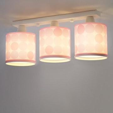 Dalber 62003S - Dečije plafonsko svetlo COLORS 3xE27/60W/230V