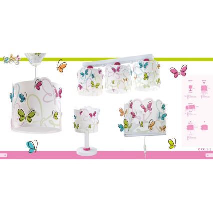 Dalber 62141 - Dečija lampica BUTTERFLY 1xE14/40W/230V