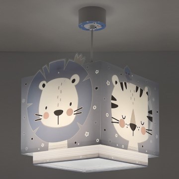 Dalber 63112T - Dečiji luster JUNGLE 1xE27/15W/230V plava