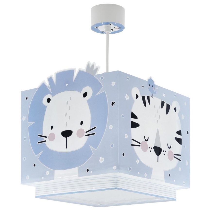 Dalber 63112T - Dečiji luster JUNGLE 1xE27/15W/230V plava