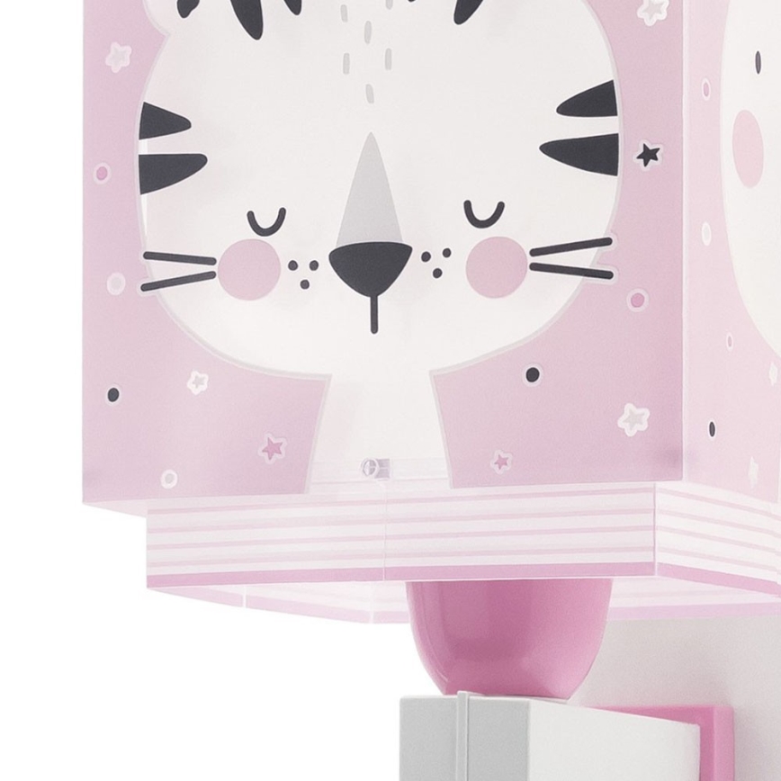Dalber 63119S - Dečije zidno svetlo JUNGLE 1xE27/15W/230V ružičasta