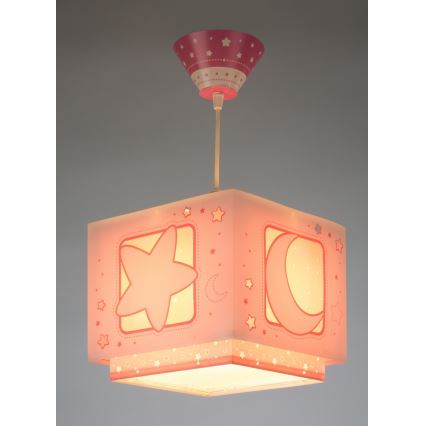 Dalber 63232S - Dečiji luster na sajli MOON LIGHT 1xE27/60W/230V