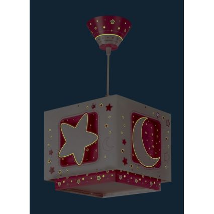 Dalber 63232S - Dečiji luster na sajli MOON LIGHT 1xE27/60W/230V