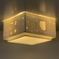 Dalber 63236E - Dečije plafonsko svetlo MOONLIGHT 2xE27/60W/230V sivo
