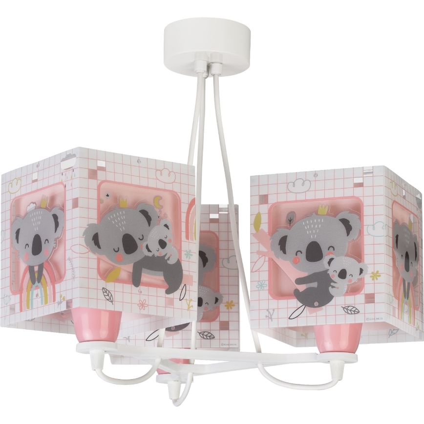 Dalber 63267S - Dečji luster KOALA 3xE27/60W/230V