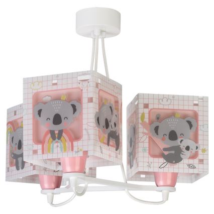 Dalber 63267S - Dečji luster KOALA 3xE27/60W/230V