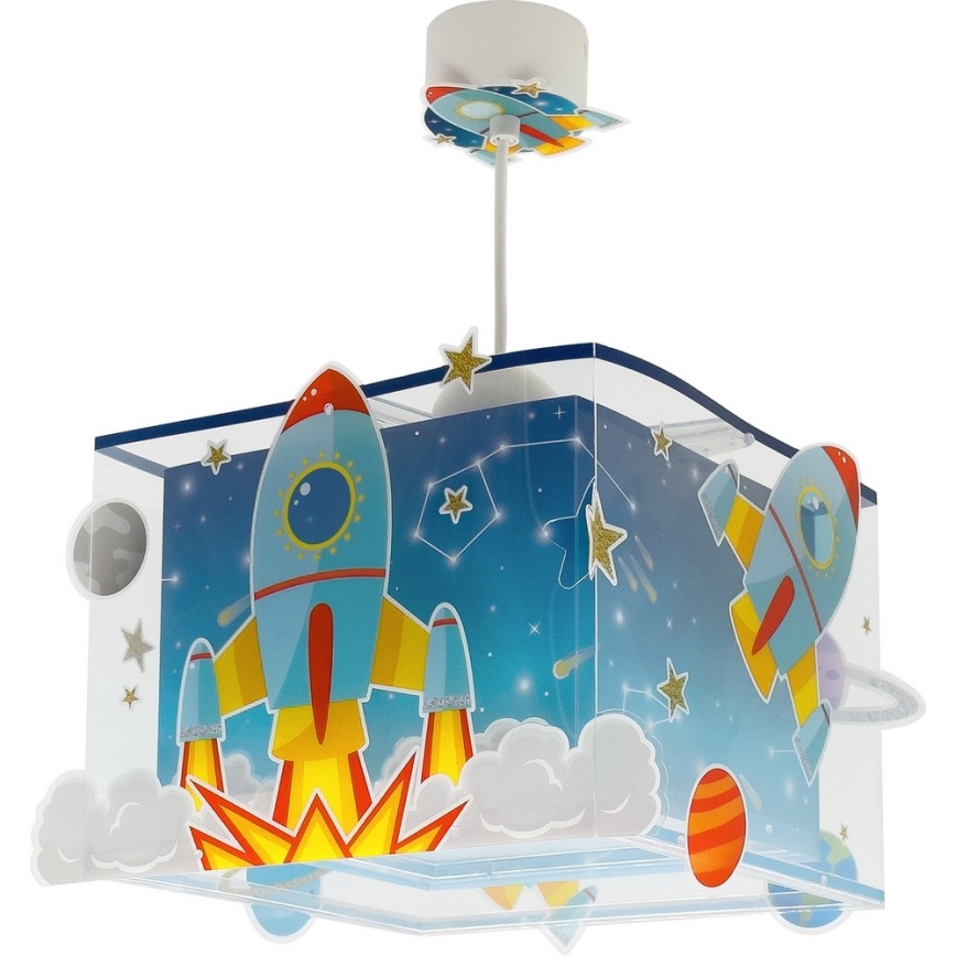 Dalber 63352 - Dečiji luster ROCKET 1xE27/15W/230V