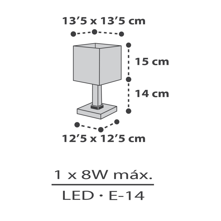 Dalber 63371 - Dečija lampica LITTLE PIXEL 1xE14/8W/230V