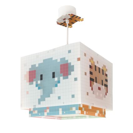 Dalber 63372 - Dečiji luster LITTLE PIXEL 1xE27/15W/230V