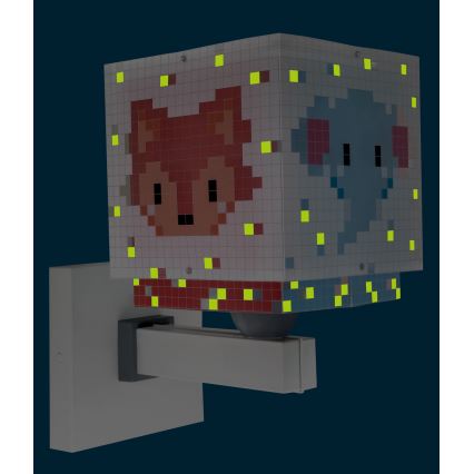 Dalber 63379 - Dečija zidna rasveta LITTLE PIXEL 1xE27/15W/230V