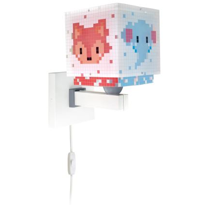 Dalber 63379 - Dečija zidna svetiljka LITTLE PIXEL 1xE27/15W/230V