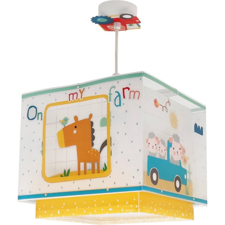 Dalber 63402 - Dečiji luster MY FARM 1xE27/15W/230V