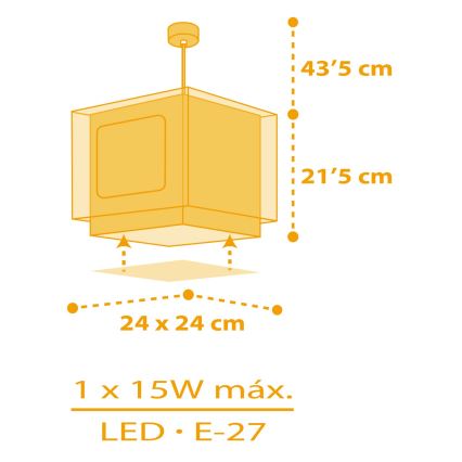 Dalber 63402 - Dečiji luster MY FARM 1xE27/15W/230V
